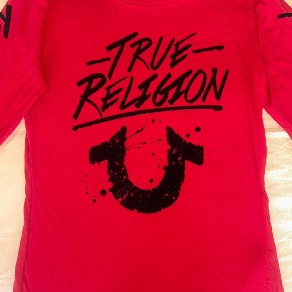 True Religion Vibrant Red Graphic Tee